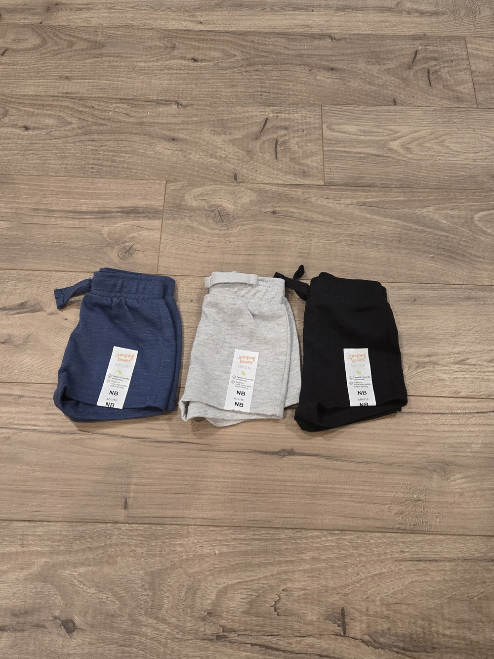 NWT Jumping Beans Baby Shorts Bundle Size NB (3 Pairs)